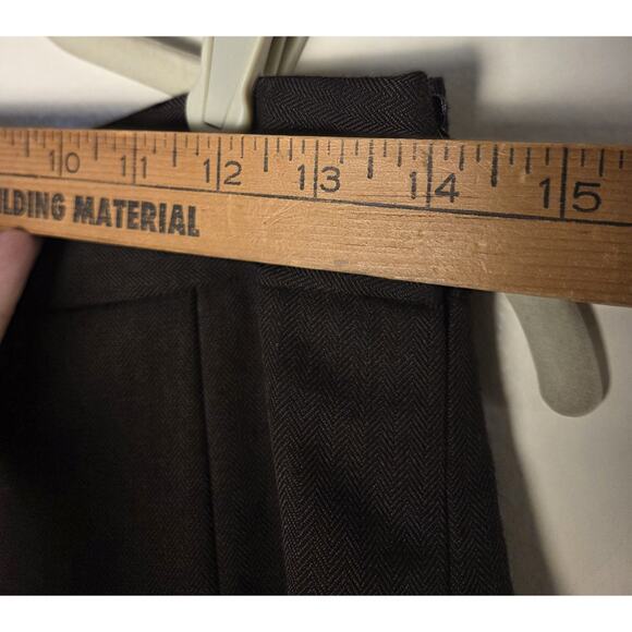 Ann Taylor Loft Skirt Womens Size 2 Brown Embroidered Pleated Lined Side Zip NWT - Picture 8 of 9